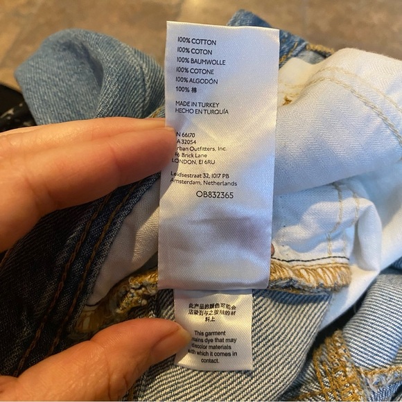 Free People WE THE FREE Women Blue Maggie Ripped Raw Frayed Hem Jeans Size 27 - Picture 8 of 8